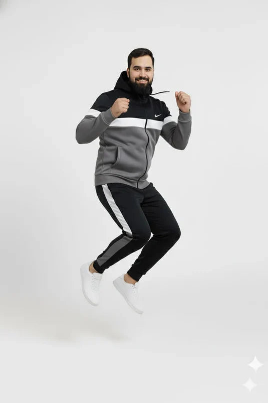 Gary white block Hoody & Trouser