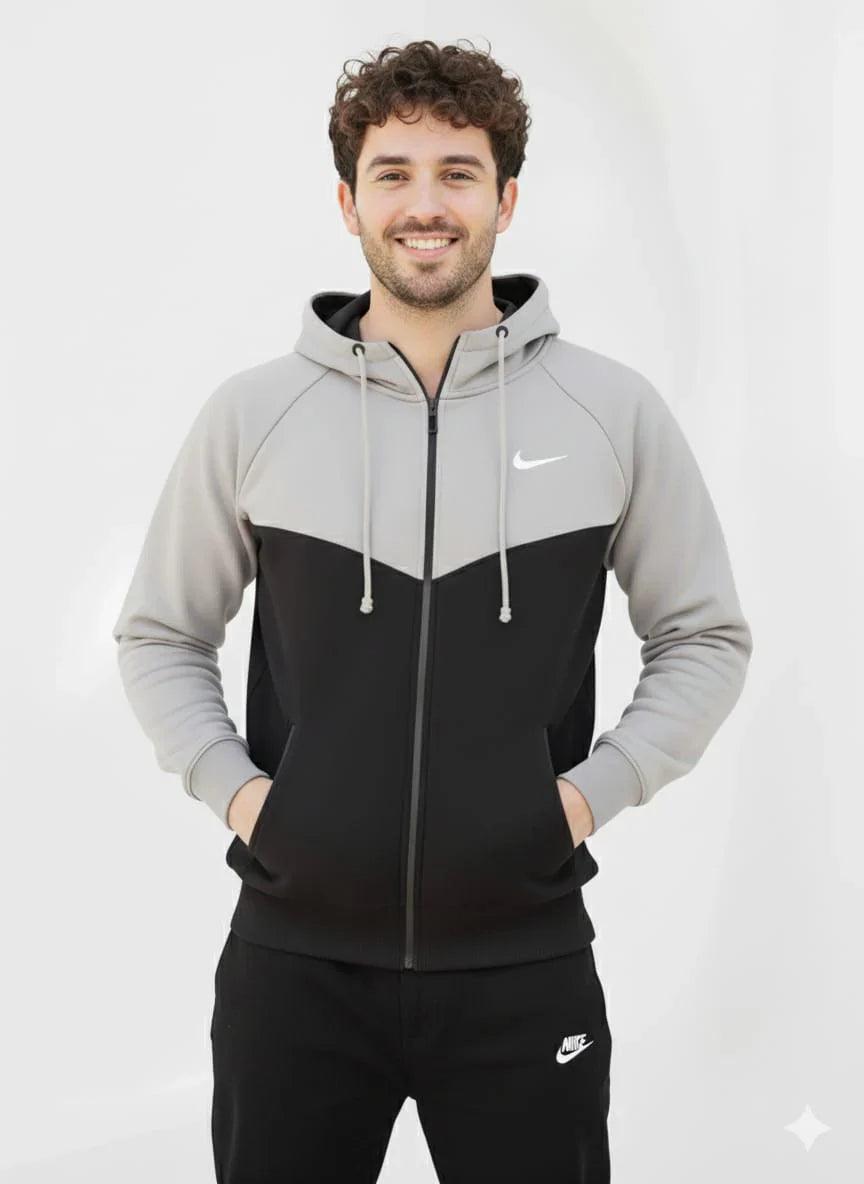 GreyEdge Oversized ZipUp Upper - Premium Cotton Micro Fleece