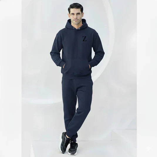Men's Fleece Navy Blue Micro Tracksuit